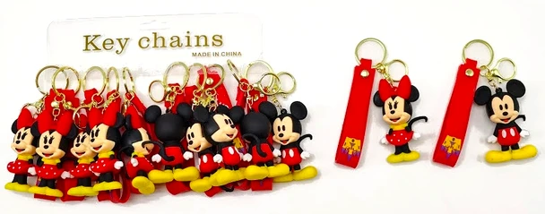JUMBO Size Novelty 3 in 1 Strap Keychain Asst Colors $1.00 each