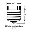 C9 Intermediate E17 Socket Size