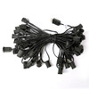 50' C9 String Light Cord, Black