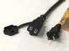 48' Black Commercial Grade String Light Cord Plugs