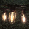 48' Black Vintage String Lights & LED T14 Edison Bulbs