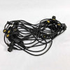 48' Black Commercial String Light Cord