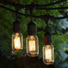 48' Black Vintage String Light with Suspend Socket & T14 Bulbs