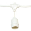 Commercial Grade, Suspended Socket String Light (E26 Base) & T14 Vintage Squirrel Cage Bulbs