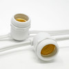16AWG commercial grade string light - white sockets