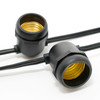 16AWG commercial grade string light - black sockets