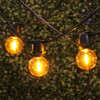 C9 Commercial Grade String Light with LED G40 Vintage Yellow Bulbs