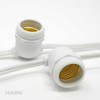 Commercial Grade String Light Cords (medium/E26 base sockets) - 16AWG white