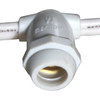 C7 / E12 / candelabra base socket - white