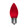 LED C9 Opaque Bulb - ruby red