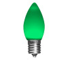 LED C9 Opaque Bulb - green