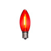 LED C9 Filament Bulb - red