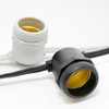Black or White Commercial String Light Cord - Custom Length - 16AWG