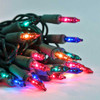 Multi Color Mini Lights with green cord - 50 Lights