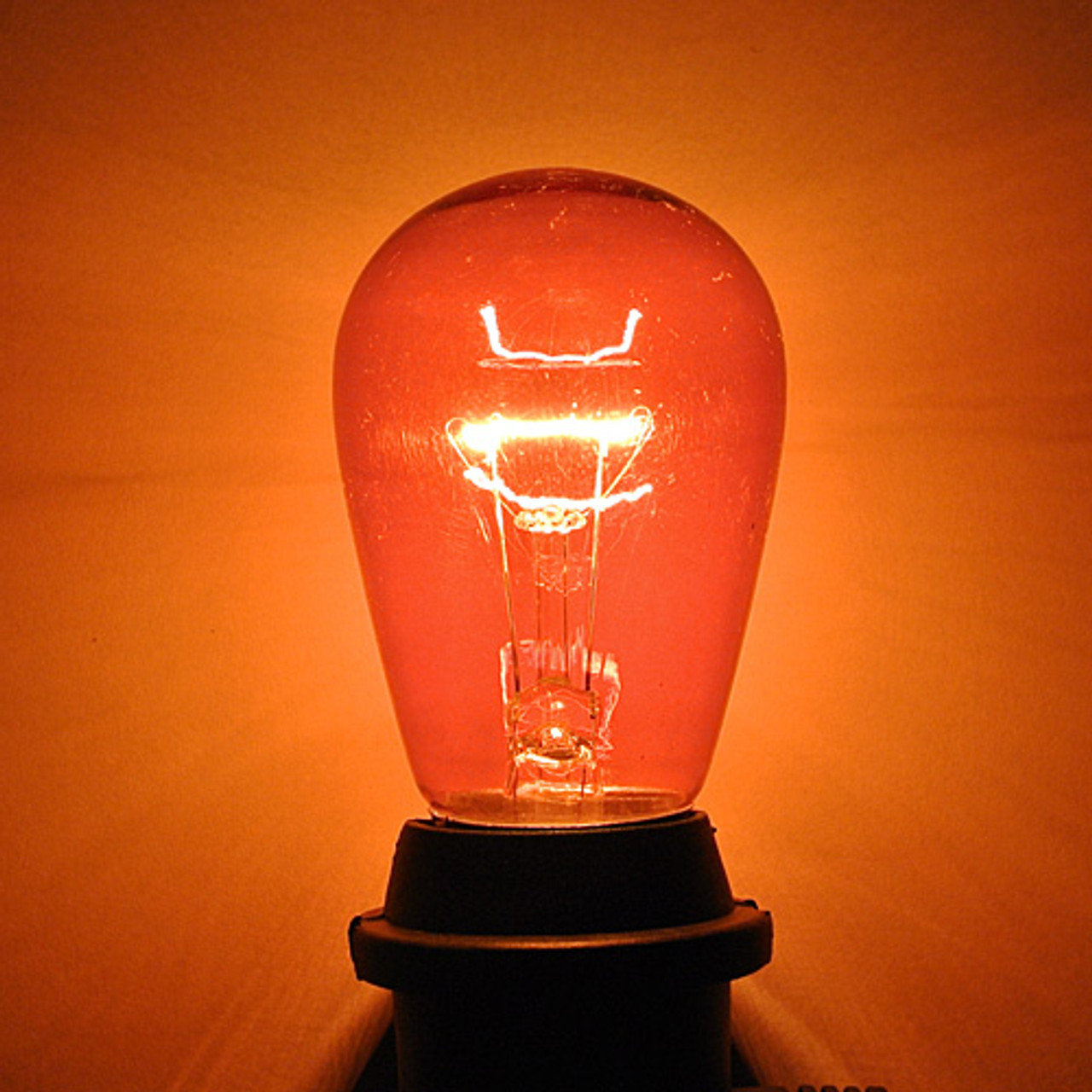 lit light bulb transparent