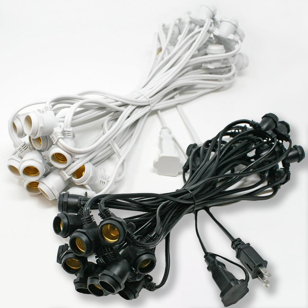 31 ft C9 Commercial Grade String Light Cord | Commercial C9 Cords