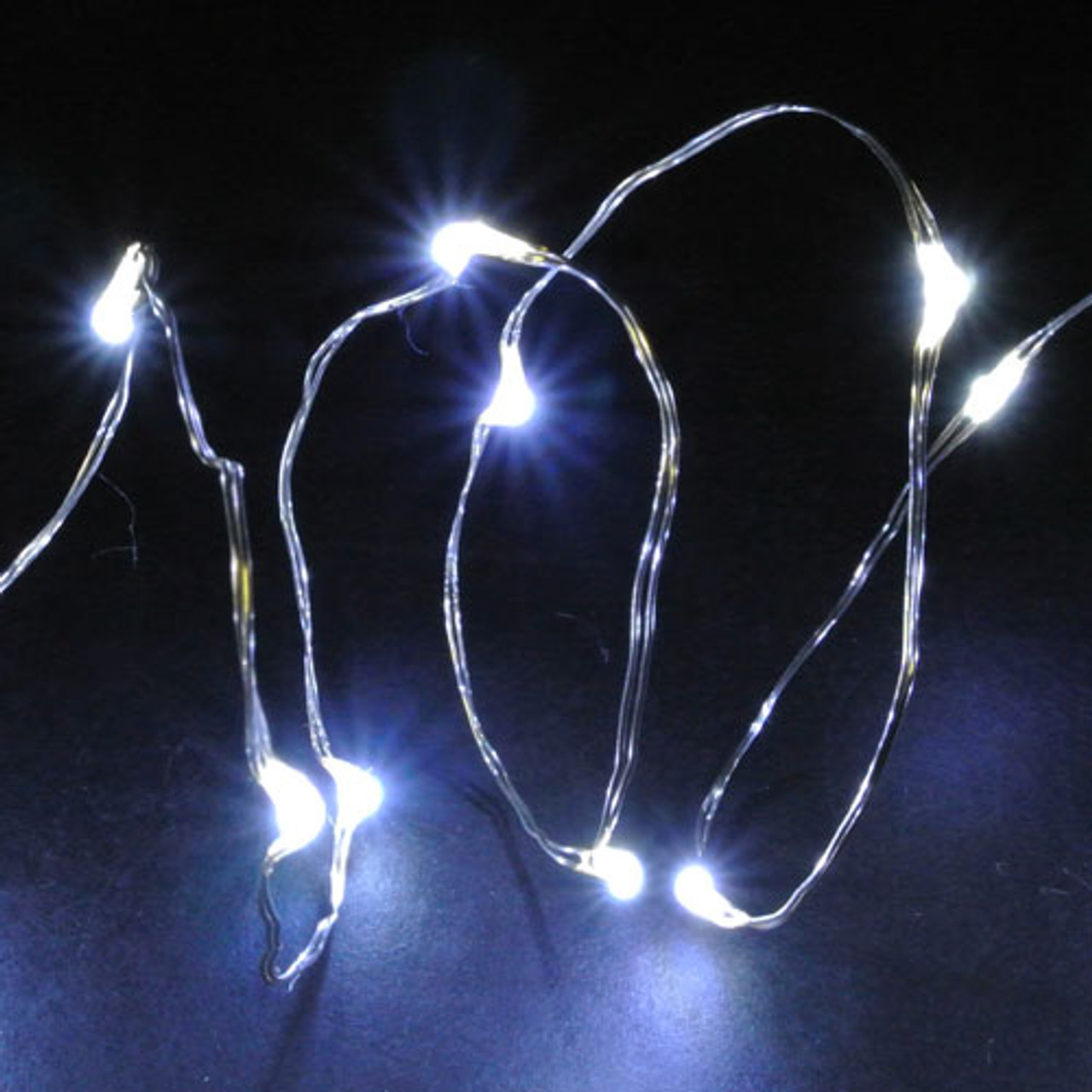 Silver shop string lights