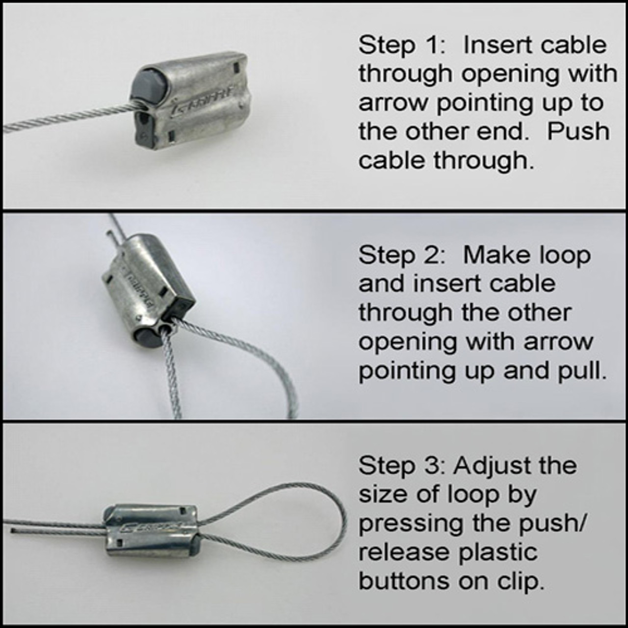 Globe Light Suspension Kit, Galvanized Steel Cable, 60 ft., Attachments  Included