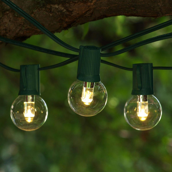 Green C9 String Light & LED G40 Professional Bulbs