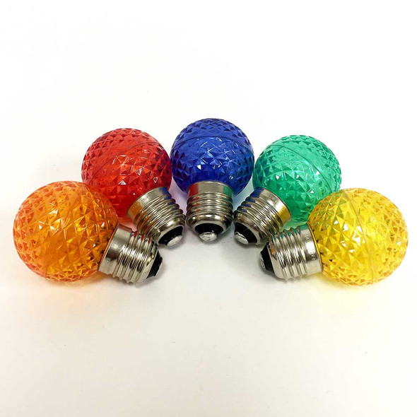 LED G50 Bulbs, Multi Color