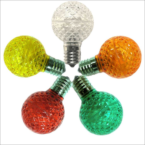 LED G40 Bulbs (c9-e17-intermediate base) - all colors