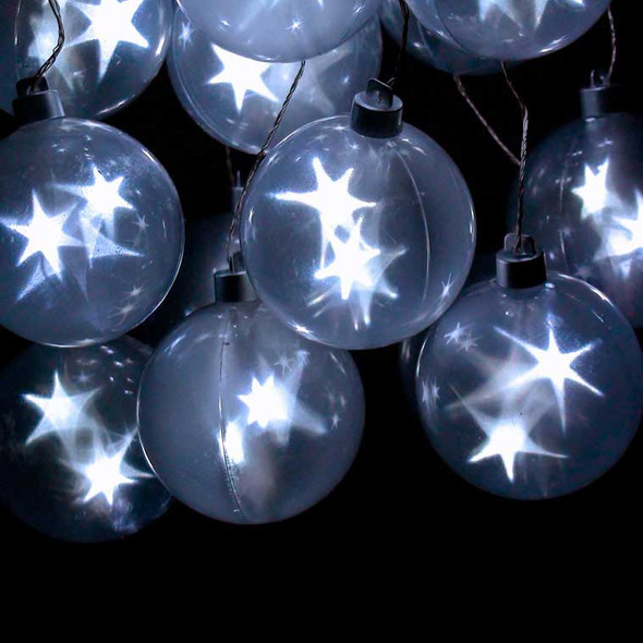 Star Sphere Battery Operated String Lights