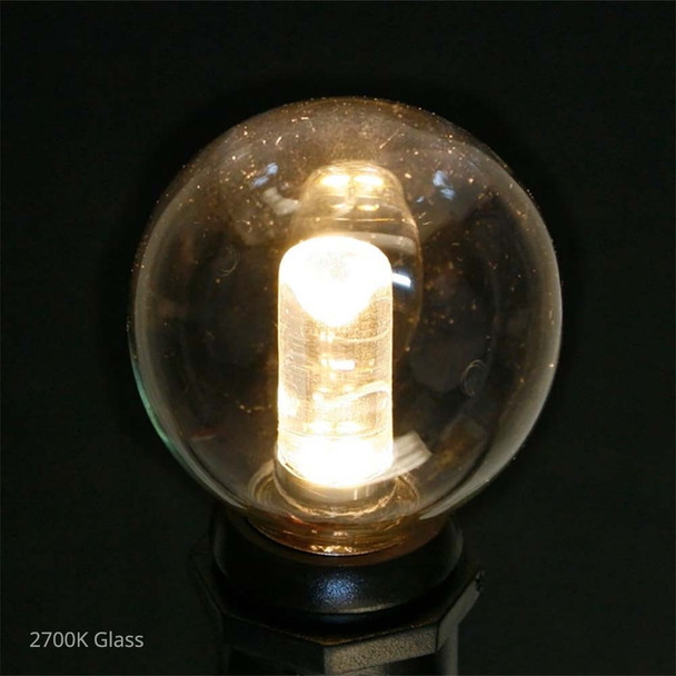 LED G40 Professional Bulbs - 2700K Glass