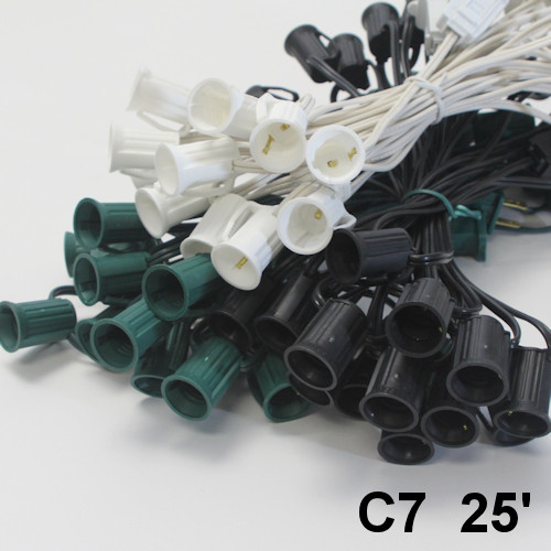 C7 String Lights - 25 ft Cord | C7 Light Cords
