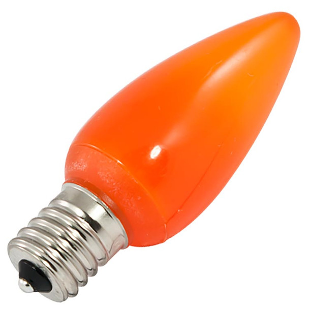 C9 Smooth Opaque Bulb - orange