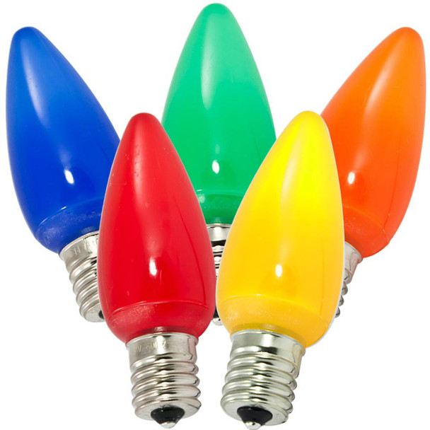 C9 Smooth Opaque Bulb - multi color