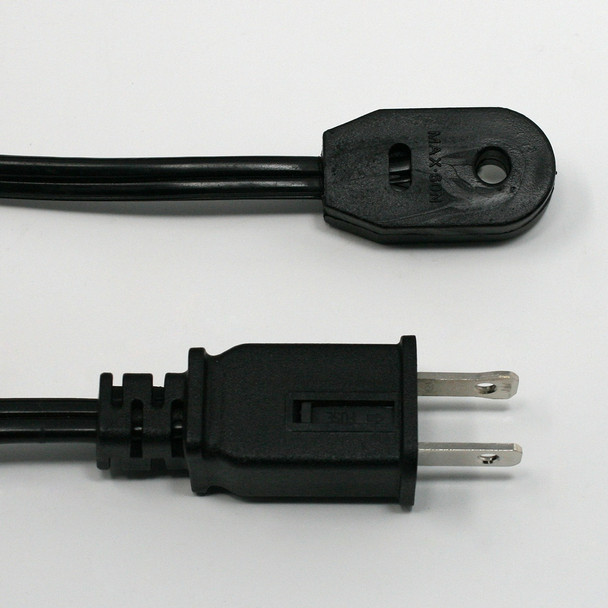 Black C9 commercial string light plug / tail