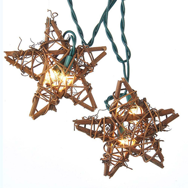 Rattan Star String Lights