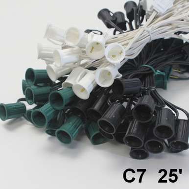 C7 String Lights - 25 ft Cord | C7 Light Cords