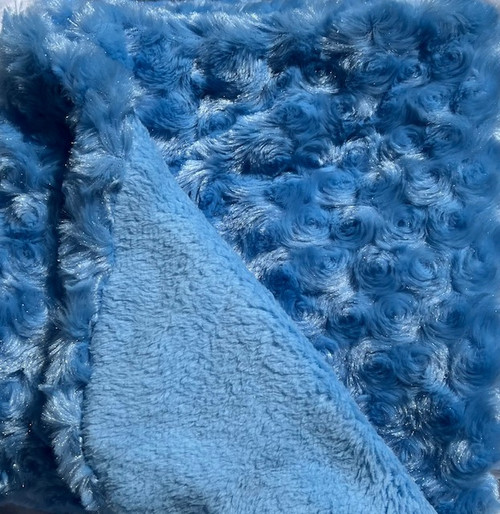 Blue Curly Fur with Fleece