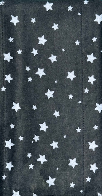 Starry Night black/white burp cloth