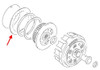 Suzuki OEM Steel Clutch Plate GS1100-GS1150, detailed technical drawing of the clutch components.