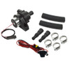 Schnitz Racing Schnitz Electric Inline Universal Water Pump, with hoses, clamps, and wiring kit for automotive cooling system, compact water pump with mounting brackets and electrical connections.