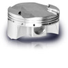 CP-Carrillo CP Piston Kit Kawasaki ZX14R (06-25), shiny silver piston with multiple rings and smooth surface design.