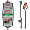 Tecmate Optimate Lithium 6 Amp Lithium Battery Charger, detailed view of the automatic battery charger with tester and maintainer for 12.8V LiFePO4 batteries.