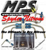 MPS Spyder Dry Nitrous Kit Kawasaki ZX14R (06-25), image showing blue and silver nitrous spray system with individual jets and spray pattern capability for high-performance motorcycle enhancement.