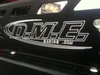 DME Aluminum Swingarm Suzuki GSXR1000 (03-04), close-up view of the black swingarm with white D.M.E Racing logo