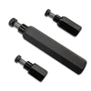 DME Air Shifter Mount Suzuki GSXR1000 (01-08), black air shifter mount hardware for Suzuki GSXR1000 motorcycle from 2001 to 2008 with sleek design.