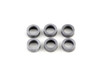 Brocks Performance Brocks Clutch Spring Spacer Kit for Suzuki Hayabusa (99-20), image of six metal clutch spring spacers on a white background.