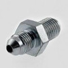 Schnitz Racing Schnitz Fitting Steel Adapter 10mm x 1.25 to -3an Male, close-up view of a durable metal fitting with threading for high-performance automotive applications.