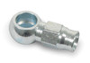 Schnitz Racing Schnitz Fitting Steel Banjo Short 10mm or 3/8" to -3AN Line, a metallic banjo fitting with a short design, featuring a 10mm or 3/8 inch connection size for automotive or racing fluid lines.