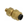 Schnitz Fitting Brass Adapter 10/32" Male Threads to 1/4" Hose