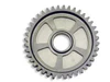 Robinson Industries Low Ratio First Gear Kawasaki ZX10R, image of a metallic motorcycle gear with teeth around the edge and a central hole for installation.
