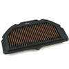 Sprint Filter Sprint Air Filter P08 Suzuki GSXR1000 (05-08), motorcycle air filter with black rubber frame and pleated orange and black filter material.