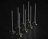 Vance & Hines Titanium Exhaust Valves Suzuki Hayabusa (99-26), close-up of titanium exhaust valves arranged on a black textured surface.
