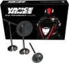 Vance & Hines Titanium Exhaust Valves Suzuki Hayabusa (99-26), package with exhaust valves and motorcycle racing rider image.